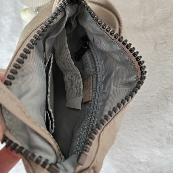 Kipling Alvar Crossbody Nylon Purse Beige W/glitter  Shoulderbag Small - Picture 6 of 12
